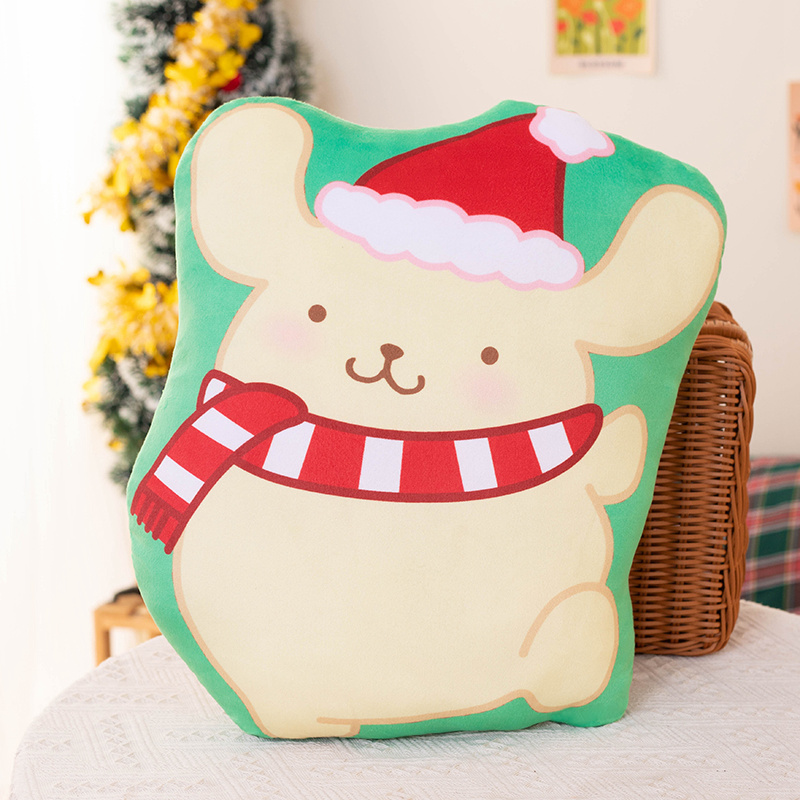 Fanciful Christmas-Theme Pillows Santa Snowman Plush Toy - Image 2