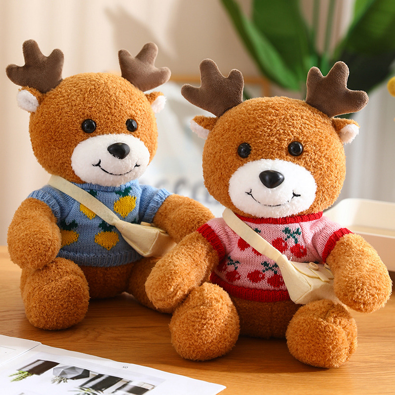 Reindeer Bears Christmas Animal Reindeer Plush Toy - Image 3