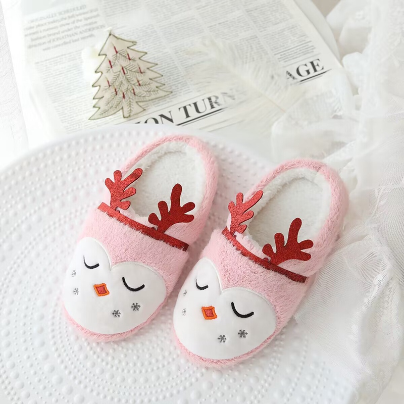 Christmas Reindeer Slippers Winter Warm Animal Reindeer Slippers - Image 3