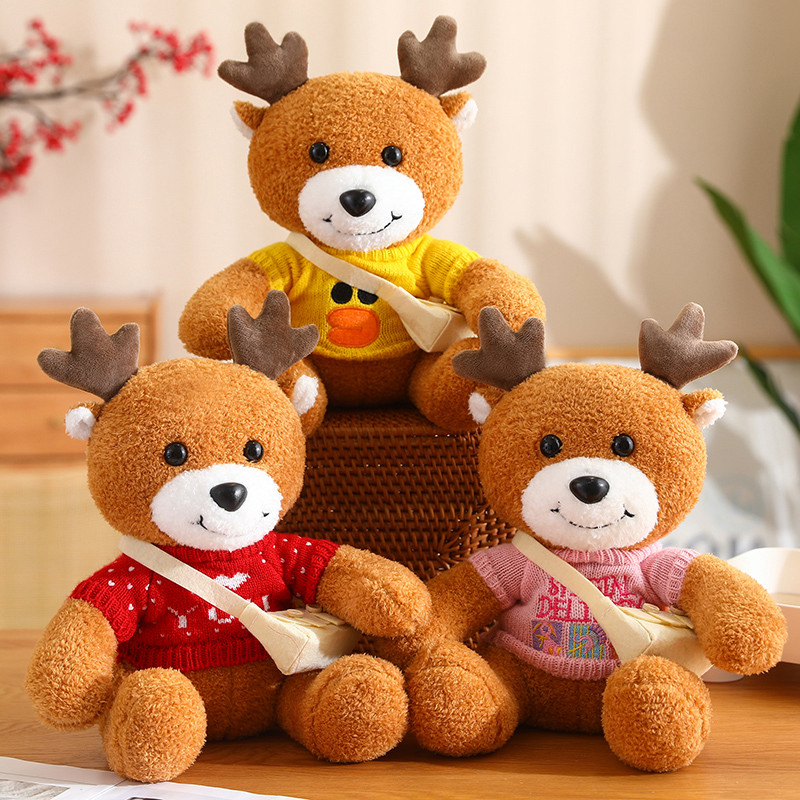 Reindeer Bears Christmas Animal Reindeer Plush Toy - Image 4