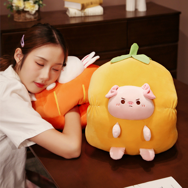 Soft Hand Warmer Comfortable Winter Accessories Animal Rabbit Bunny Vegtable Carrot Hand Warmer - Image 4