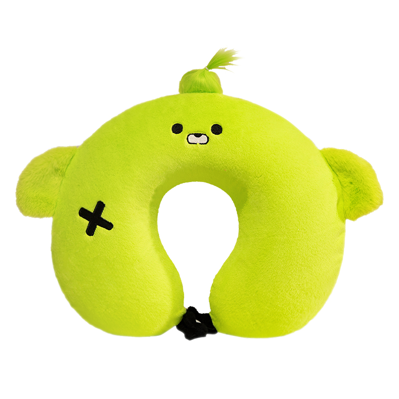 Supportive Neck Pillow Colorful Cute Emoji Relaxing Neck U-Shaped Pillow