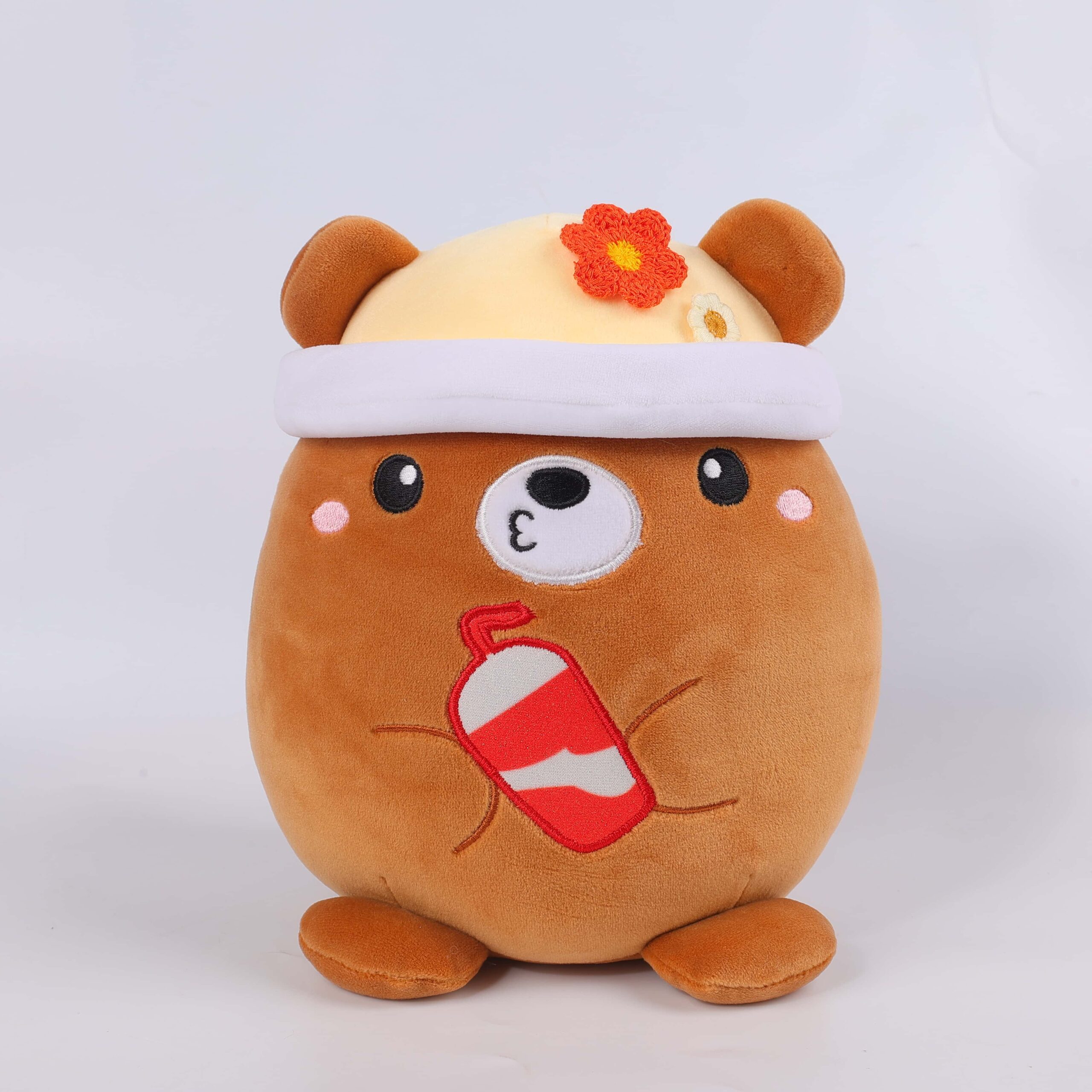 Tiny Adorable Animal Cute Soft Animal Corgi Bear Duck Food Toy With Hat - Image 3