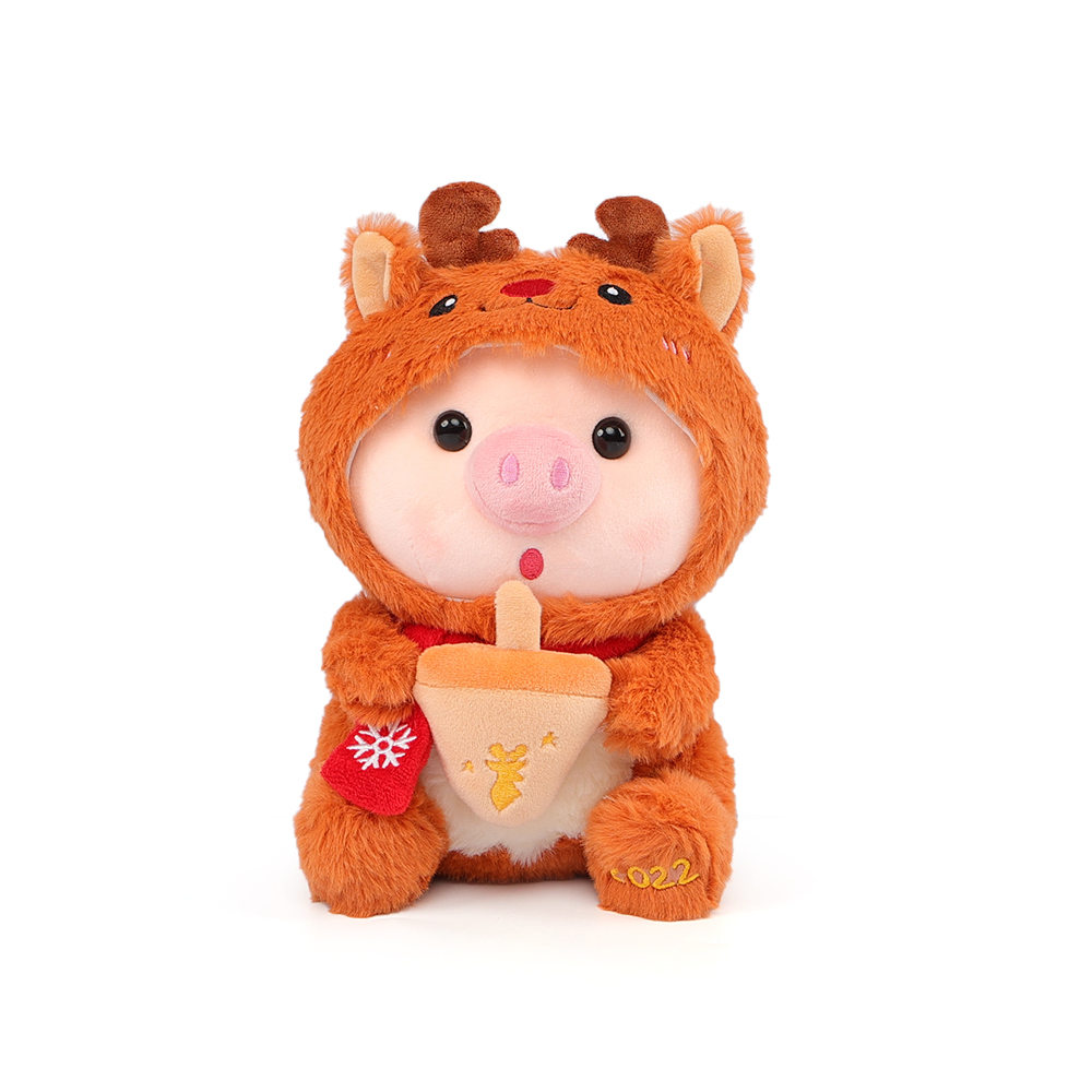 Santa Pig Plush Toy - Christmas Piggy Plushie - Soft and Cuddly Holiday Gift - Perfect for Kids and Adults - Festive Decor for Christmas Season - Image 2