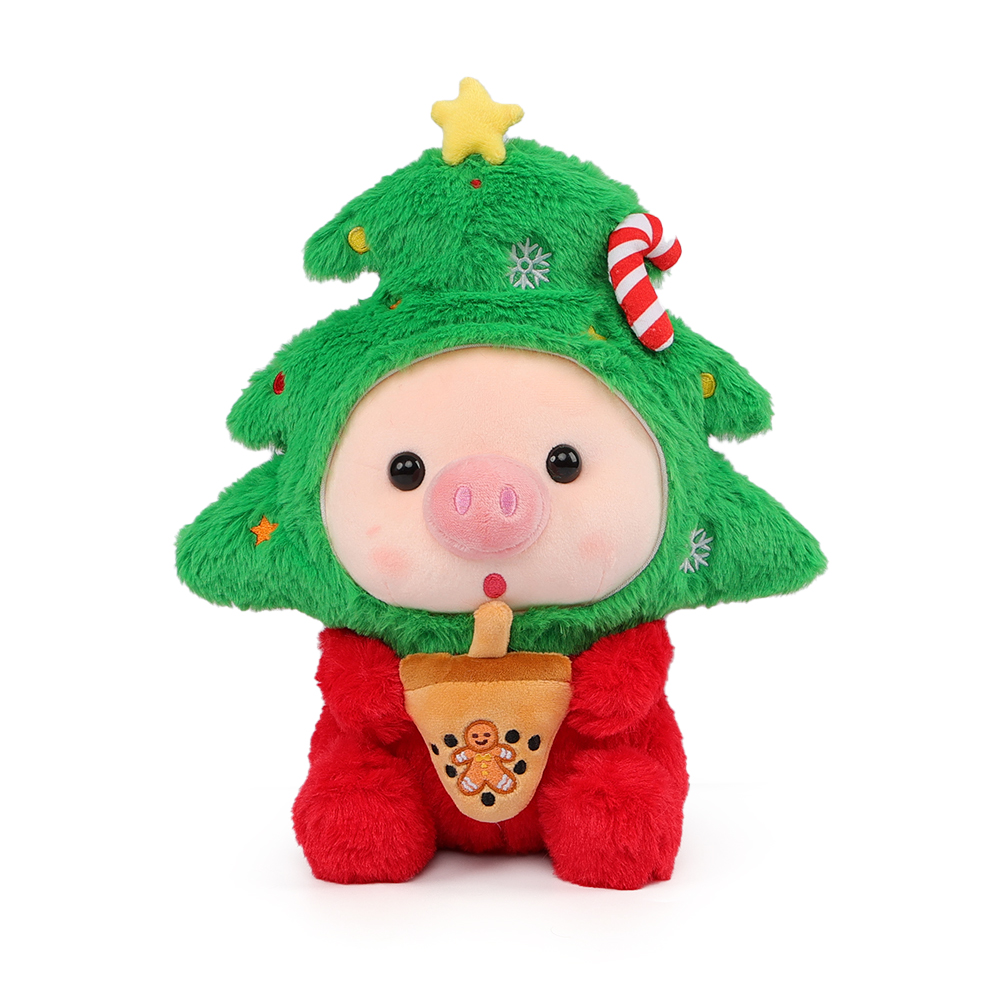 Santa Pig Plush Toy - Christmas Piggy Plushie - Soft and Cuddly Holiday Gift - Perfect for Kids and Adults - Festive Decor for Christmas Season - Image 3