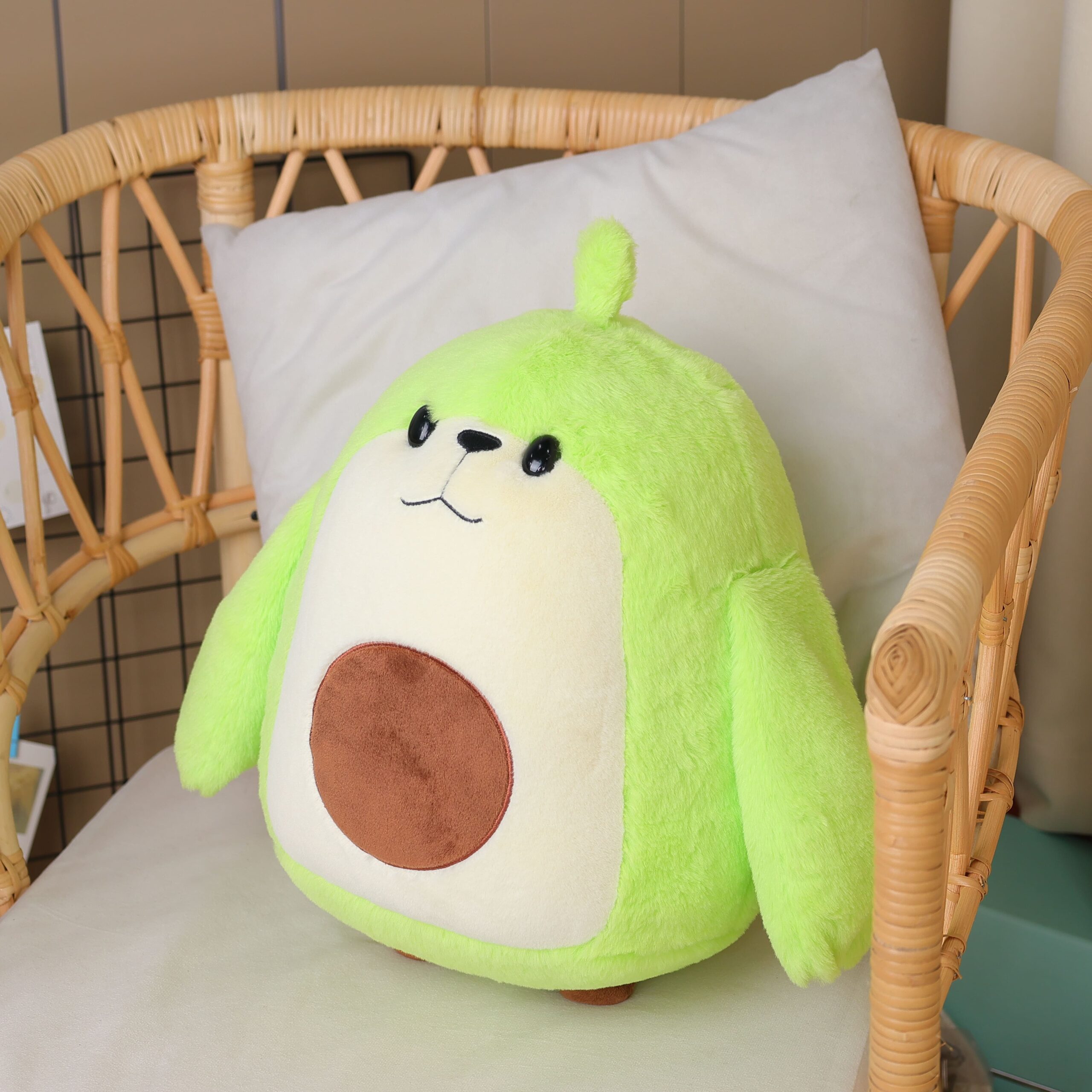 Cute Avocado Marmot Toy - Soft and Huggable Avocado Plushie for Kids and Adults - Adorable Stuffed Animal Pillow - Perfect for Home Decor and Gifts - Image 4